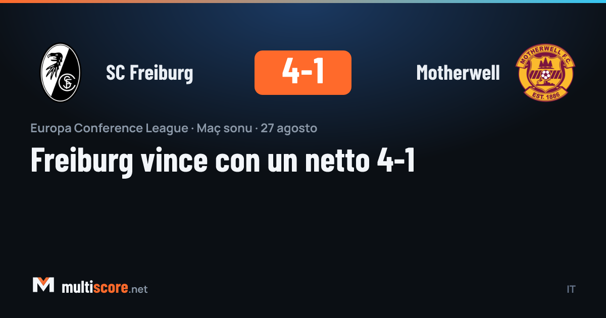 SC Freiburg - Motherwell