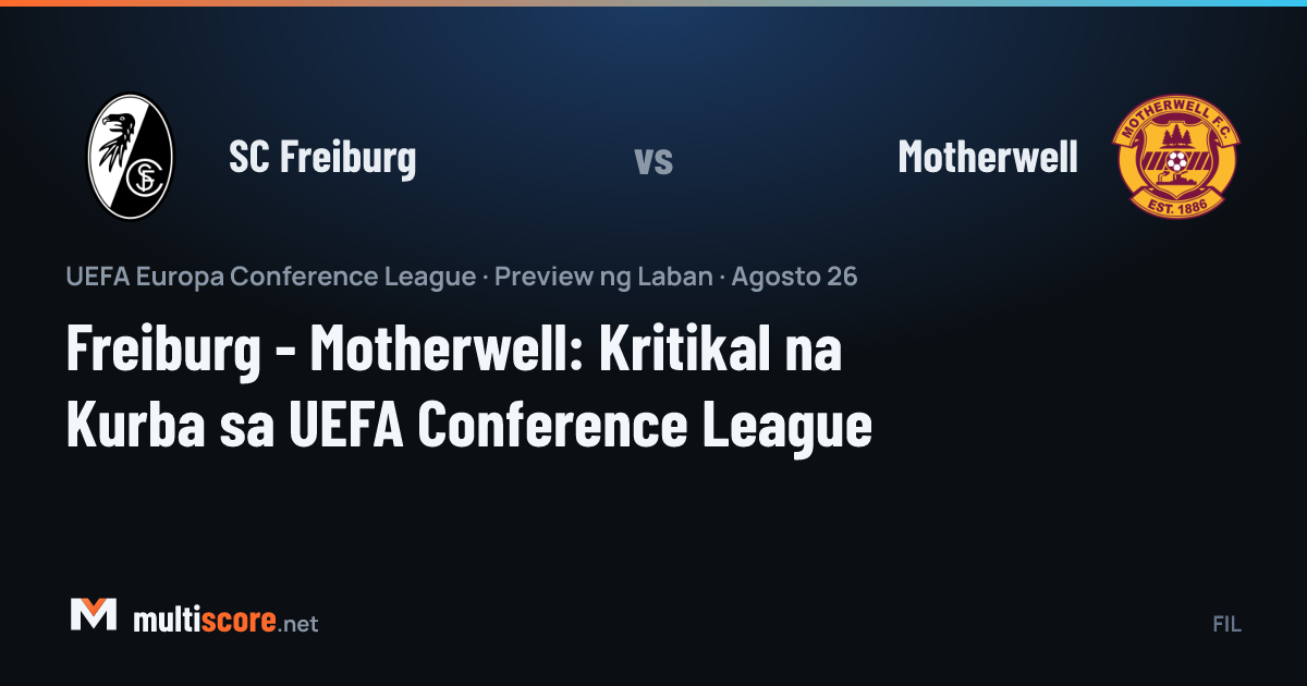 SC Freiburg ve Motherwell takımlarının Konferans Ligi maçı öncesi stadyumdan görünüm
