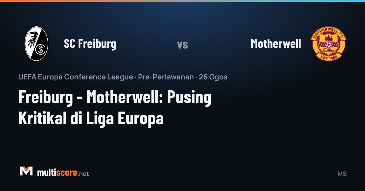 SC Freiburg ve Motherwell takımlarının Konferans Ligi maçı öncesi stadyumdan görünüm