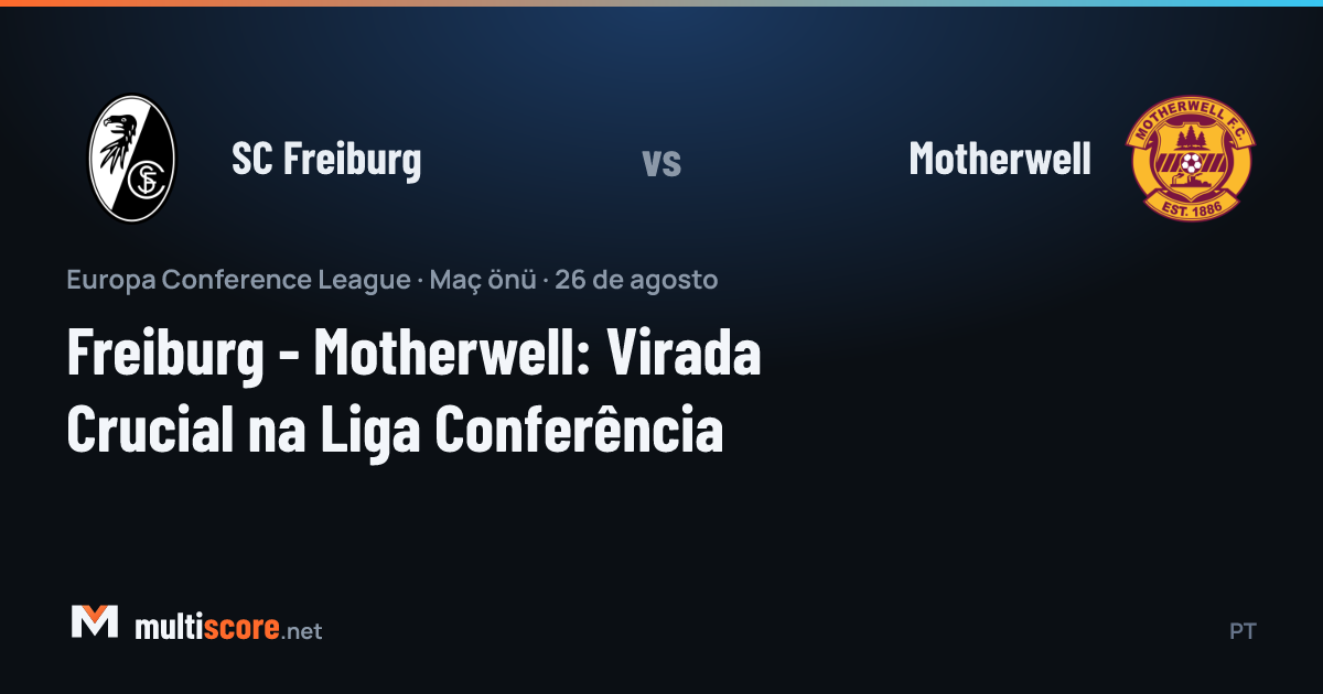 SC Freiburg ve Motherwell takımlarının Konferans Ligi maçı öncesi stadyumdan görünüm
