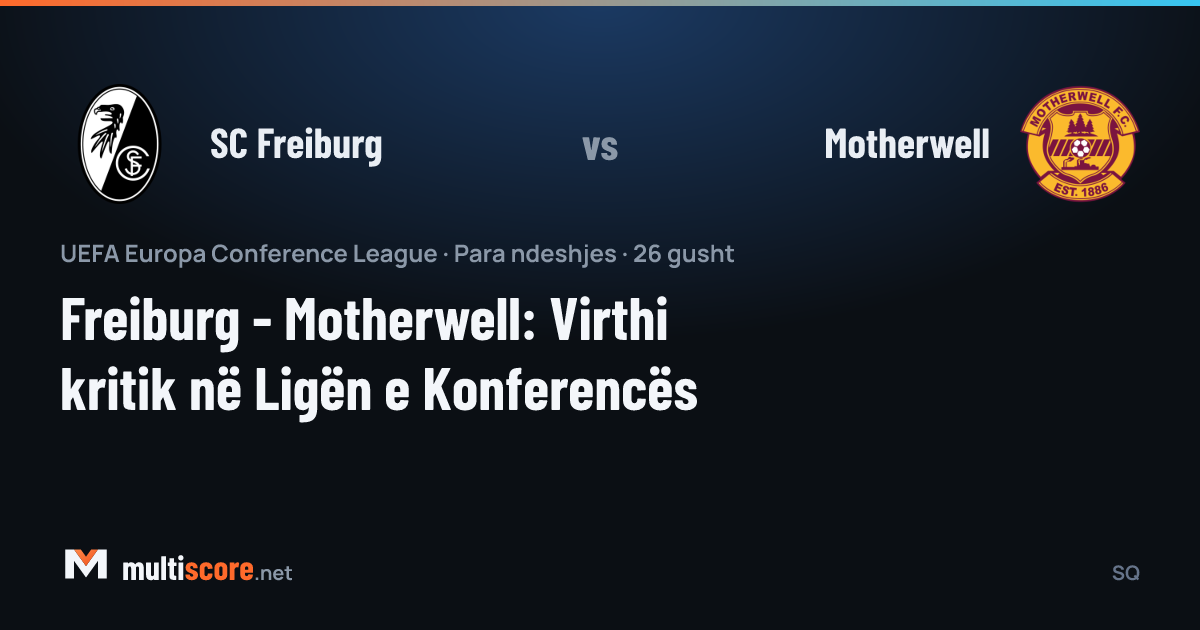 SC Freiburg ve Motherwell takımlarının Konferans Ligi maçı öncesi stadyumdan görünüm