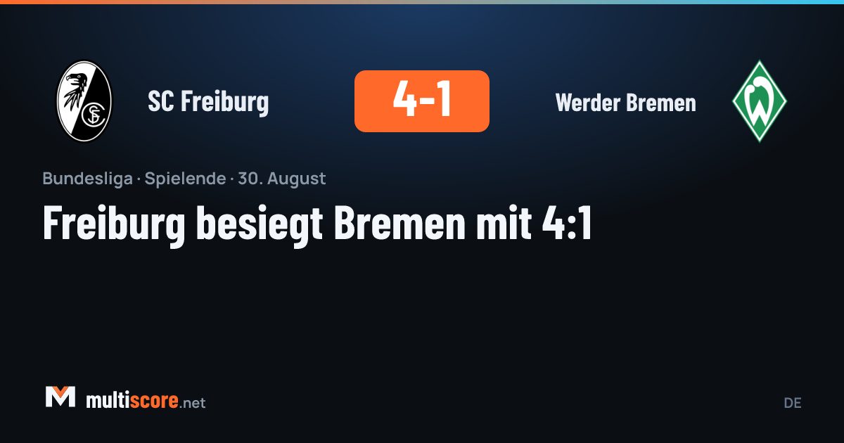 SC Freiburg - Werder Bremen Bundesliga maçı