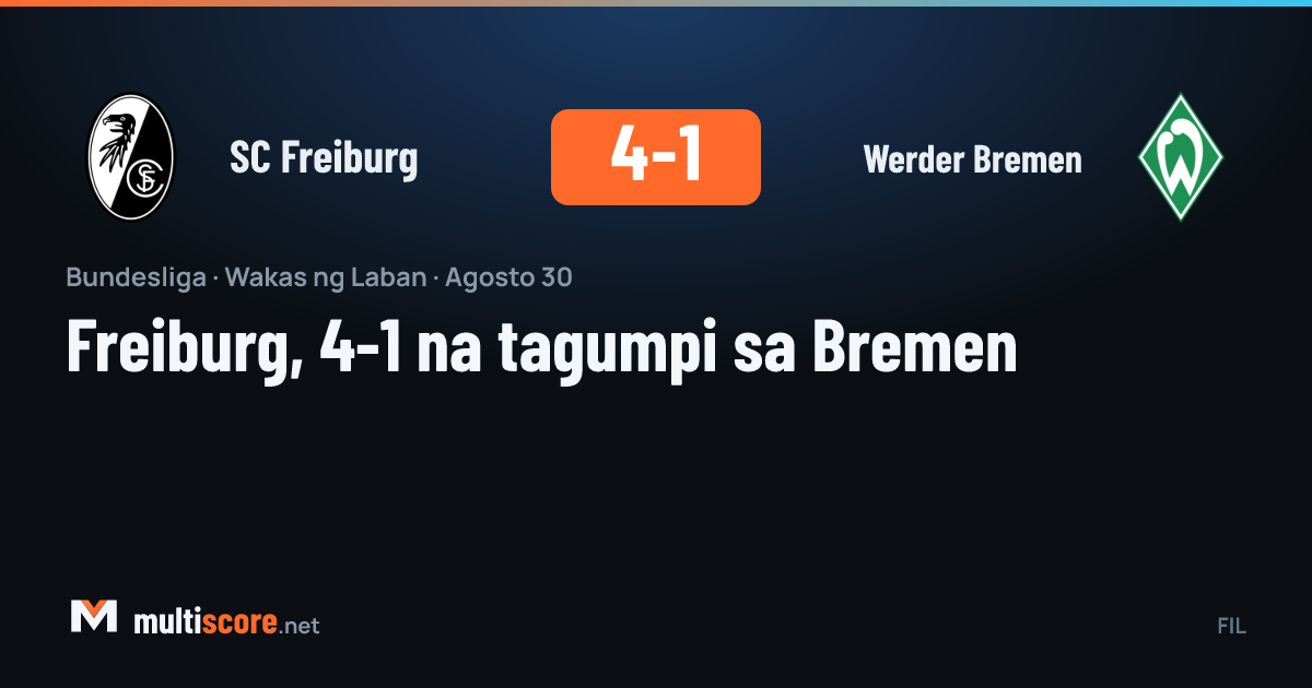SC Freiburg - Werder Bremen Bundesliga maçı