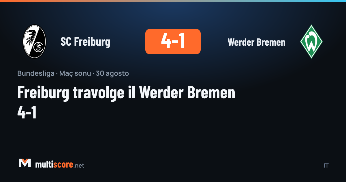 SC Freiburg - Werder Bremen Bundesliga maçı