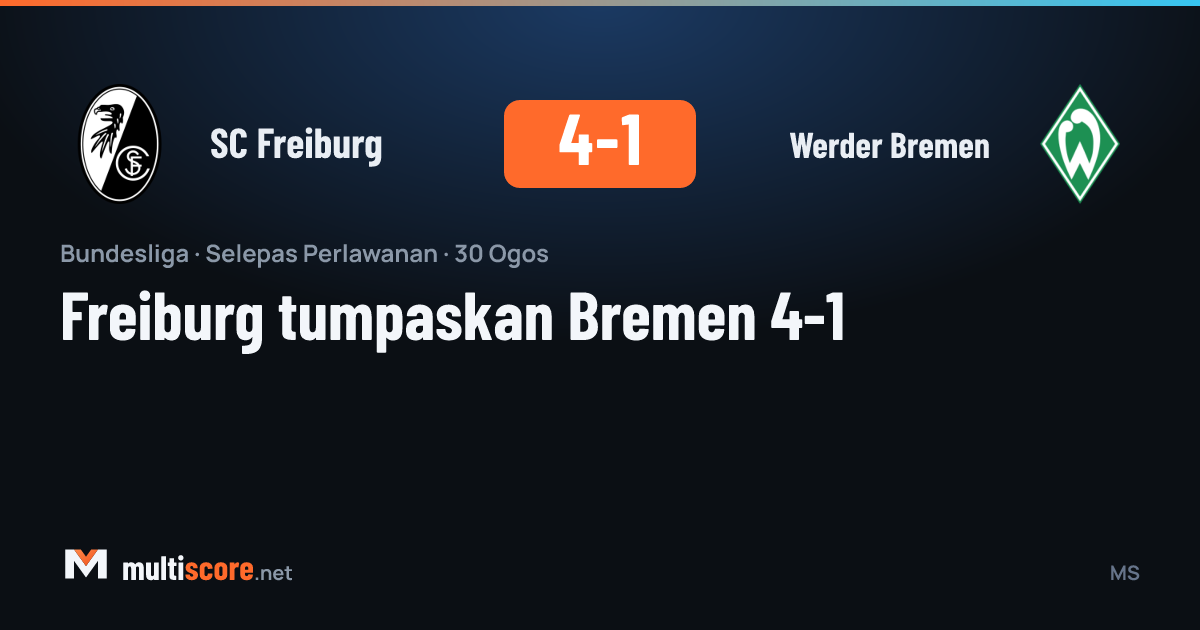 SC Freiburg - Werder Bremen Bundesliga maçı