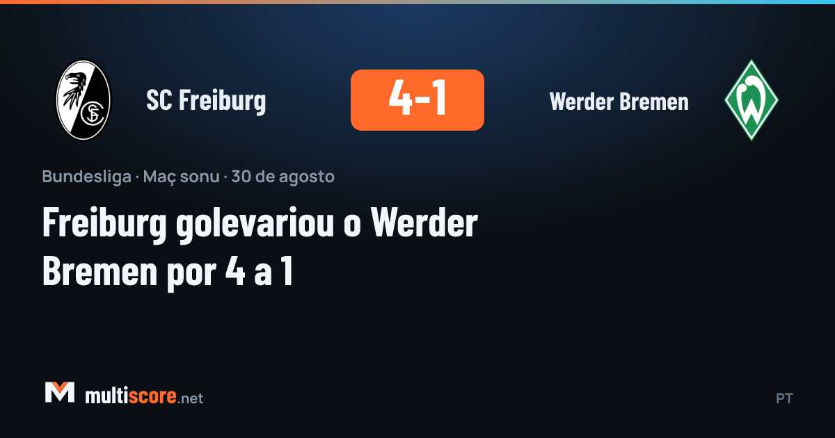 SC Freiburg - Werder Bremen Bundesliga maçı