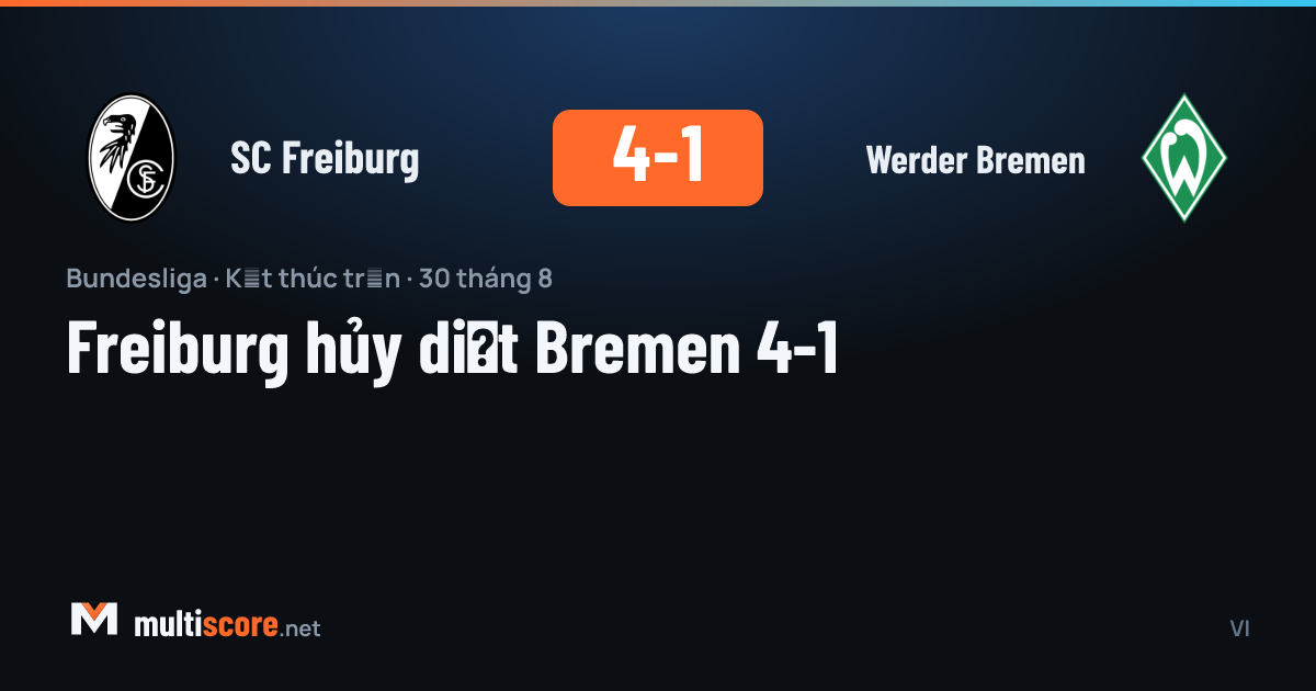 SC Freiburg - Werder Bremen Bundesliga maçı