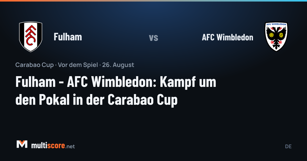 Fulham - AFC Wimbledon