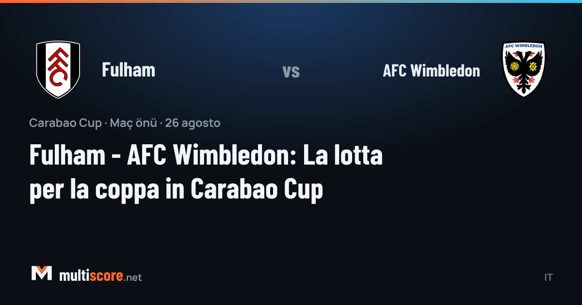 Fulham - AFC Wimbledon