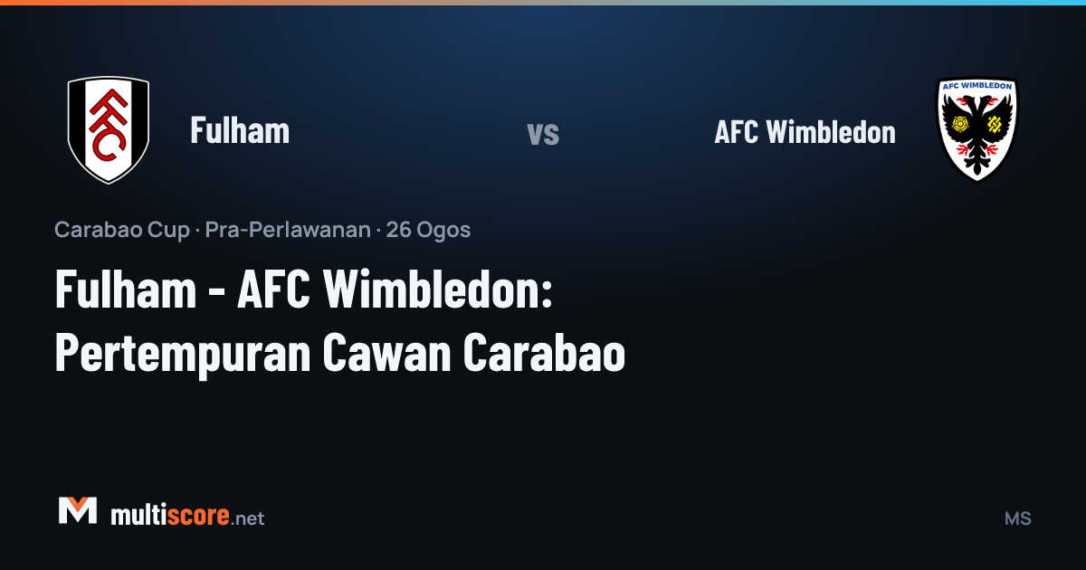 Fulham - AFC Wimbledon