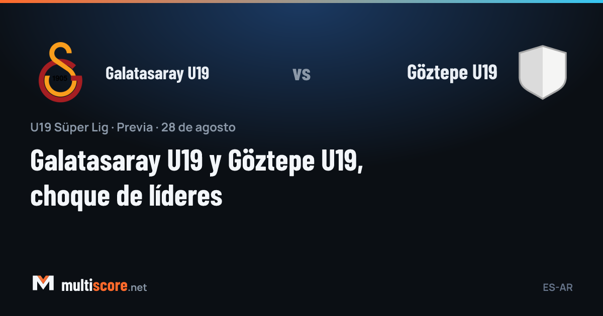 Galatasaray U19 ve Göztepe U19 takımlarının maç önü kareografi görseli