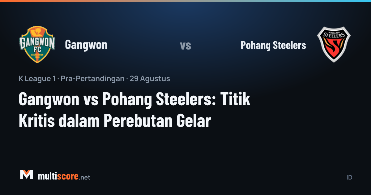 Gangwon ve Pohang Steelers oyuncuları K League 1 maçında mücadele ederken