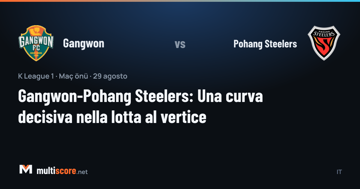 Gangwon ve Pohang Steelers oyuncuları K League 1 maçında mücadele ederken