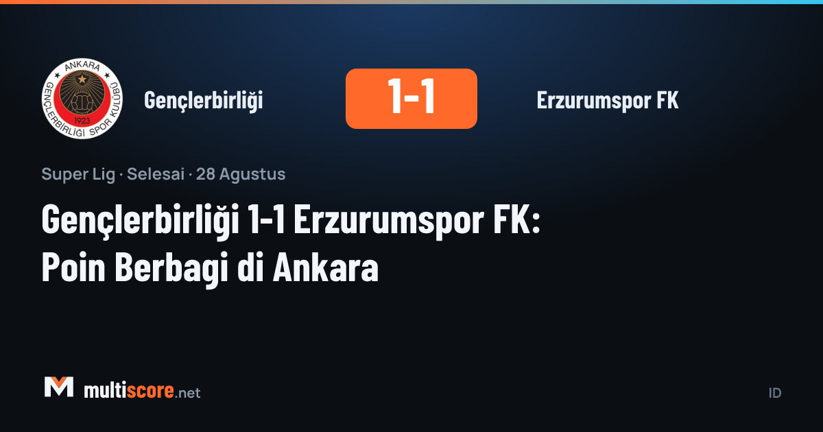 Gençlerbirliği - Erzurumspor FK