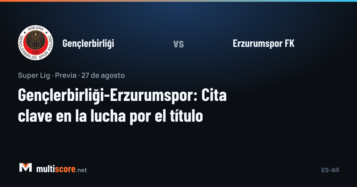 Gençlerbirliği - Erzurumspor FK