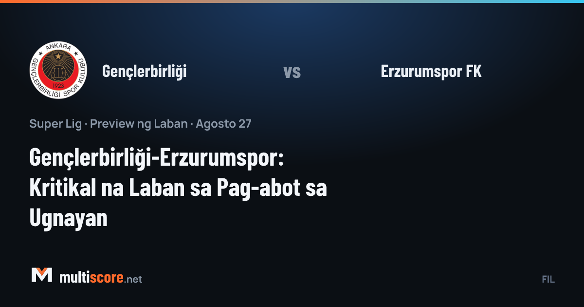 Gençlerbirliği - Erzurumspor FK