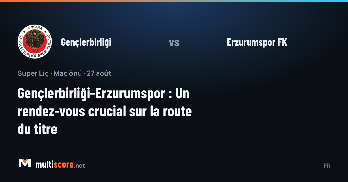 Gençlerbirliği - Erzurumspor FK