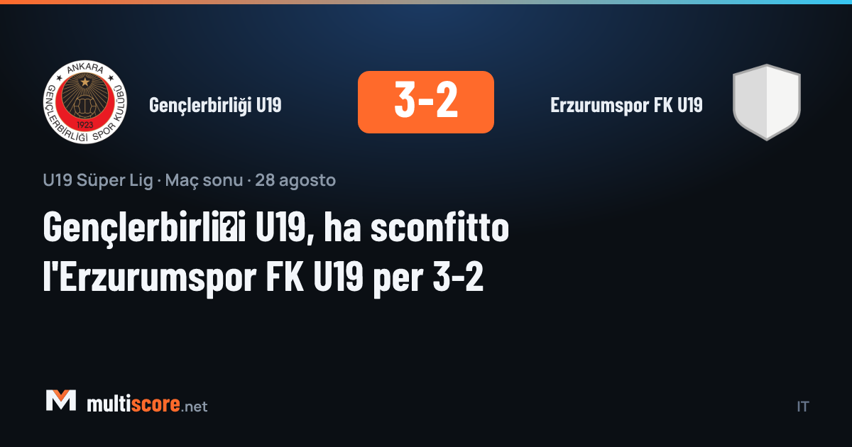 Gençlerbirliği U19 ile Erzurumspor FK U19 arasında oynanan U19 Süper Lig maçından bir görüntü
