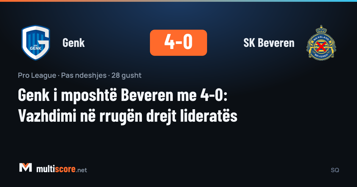 Genk - SK Beveren