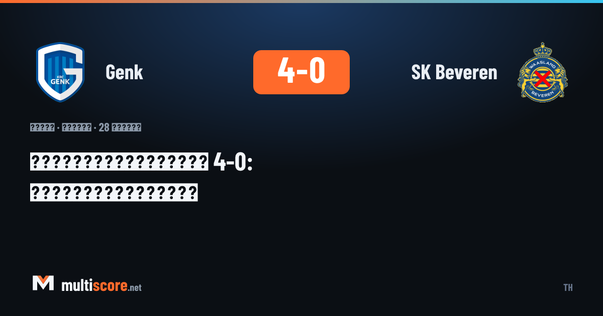 Genk - SK Beveren
