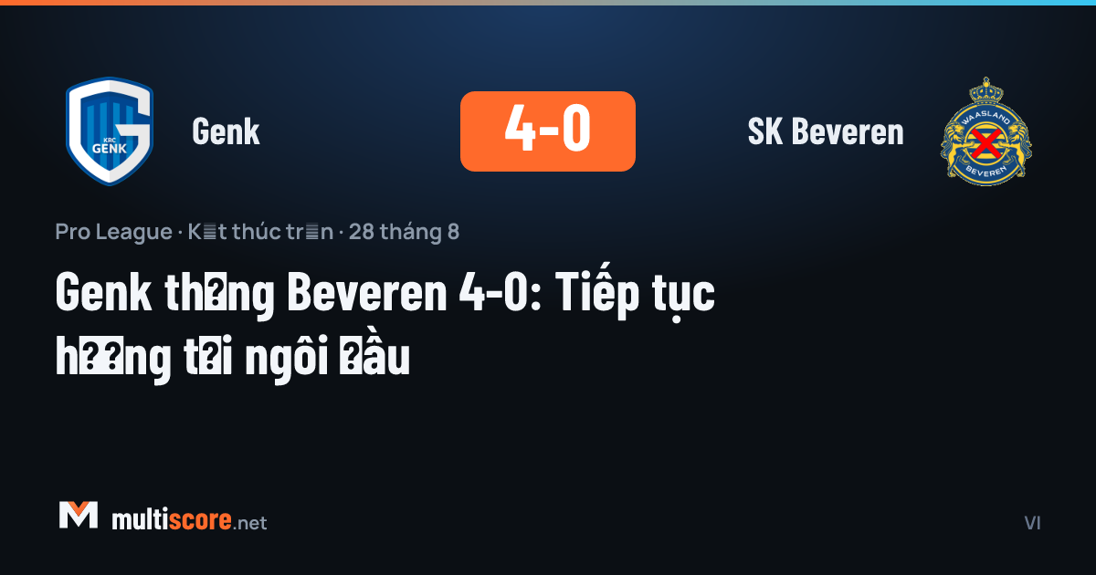 Genk - SK Beveren