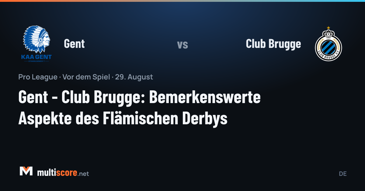Gent - Club Brugge Pro League maçı öncesi iki takımın amblemleri