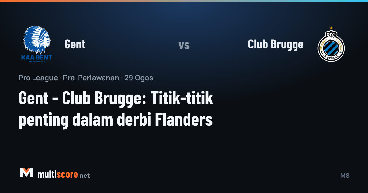 Gent - Club Brugge Pro League maçı öncesi iki takımın amblemleri