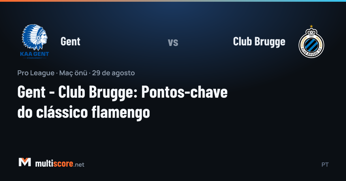 Gent - Club Brugge Pro League maçı öncesi iki takımın amblemleri