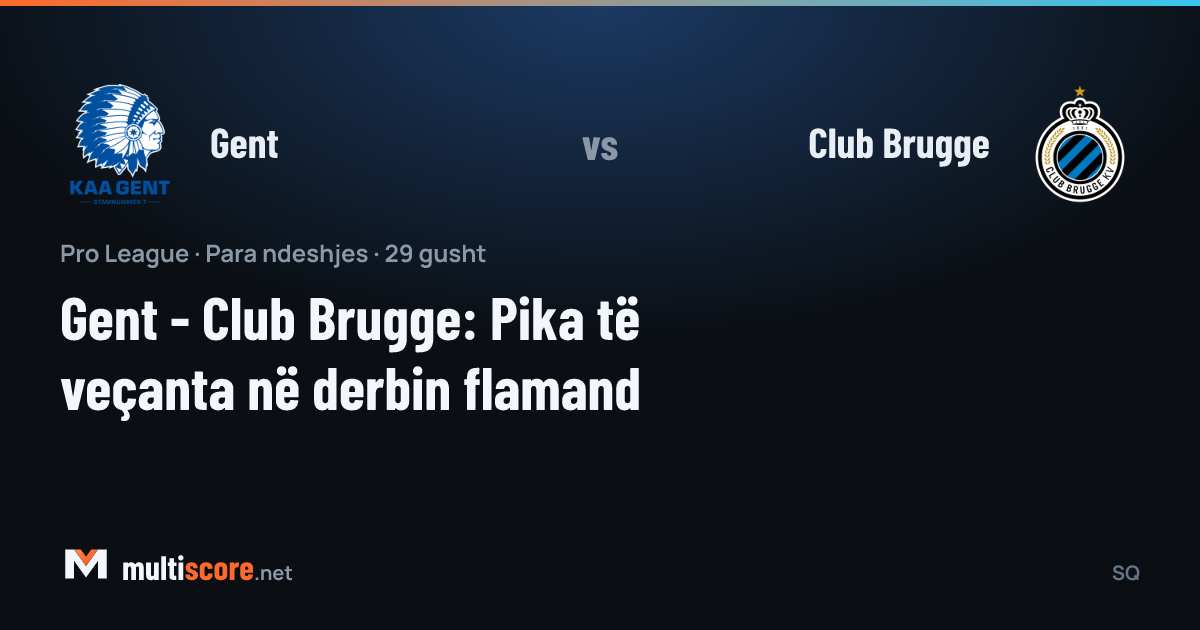 Gent - Club Brugge Pro League maçı öncesi iki takımın amblemleri