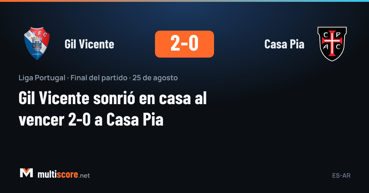 Gil Vicente ile Casa Pia arasındaki Liga Portugal maçından bir kare