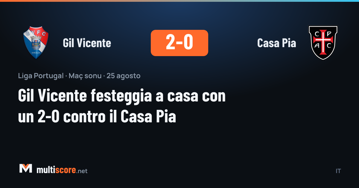 Gil Vicente ile Casa Pia arasındaki Liga Portugal maçından bir kare