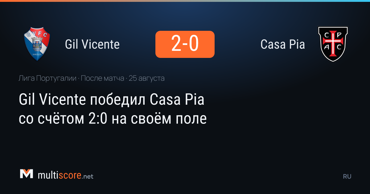 Gil Vicente ile Casa Pia arasındaki Liga Portugal maçından bir kare