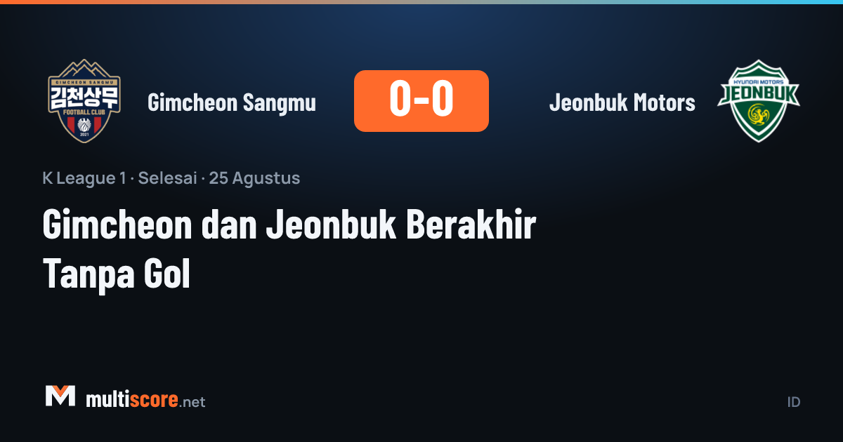 Gimcheon Sangmu - Jeonbuk Motors