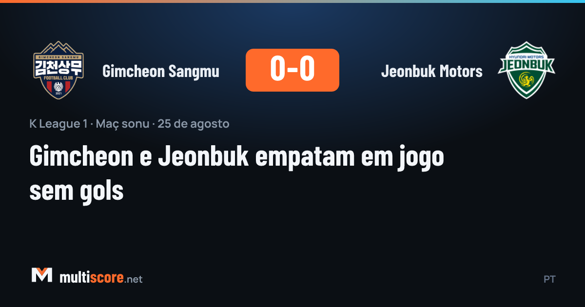 Gimcheon Sangmu - Jeonbuk Motors