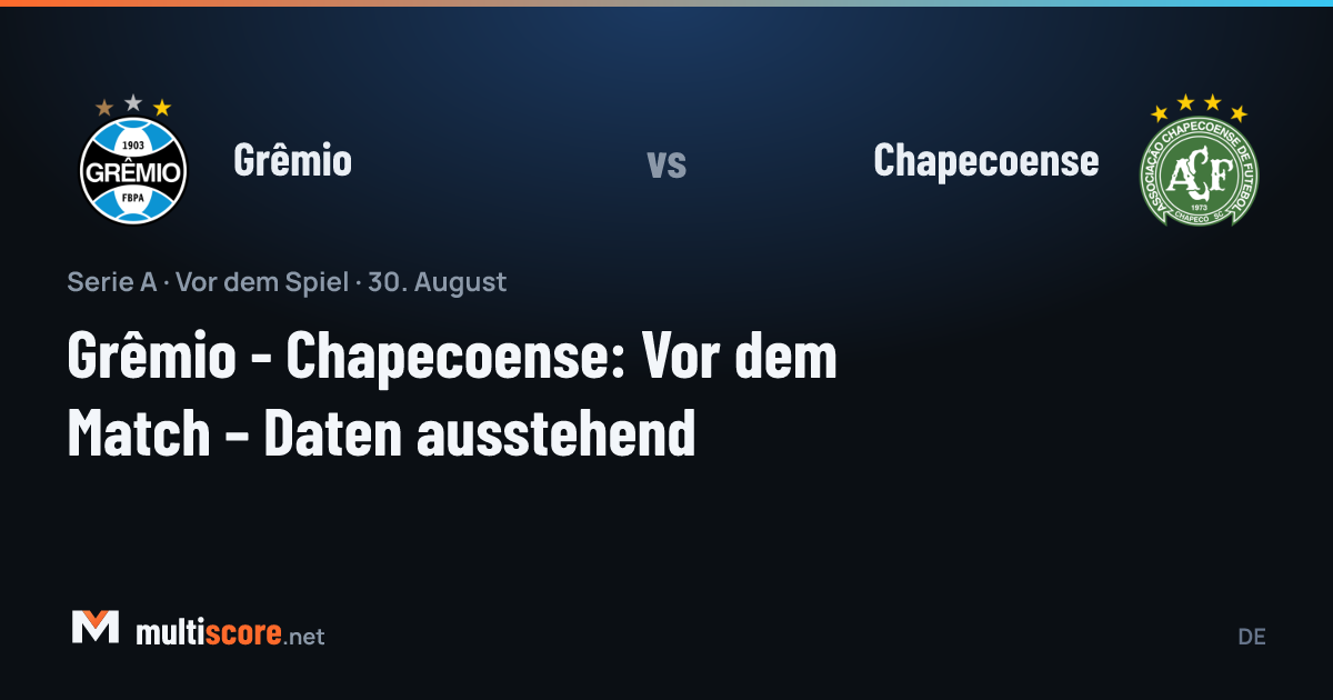 Grêmio - Chapecoense Serie A maçı