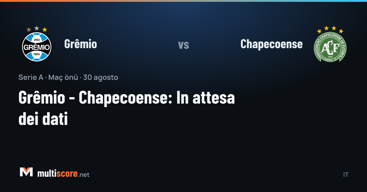Grêmio - Chapecoense Serie A maçı