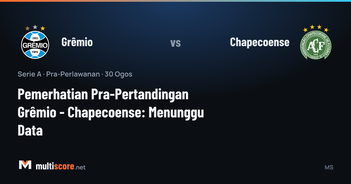 Grêmio - Chapecoense Serie A maçı