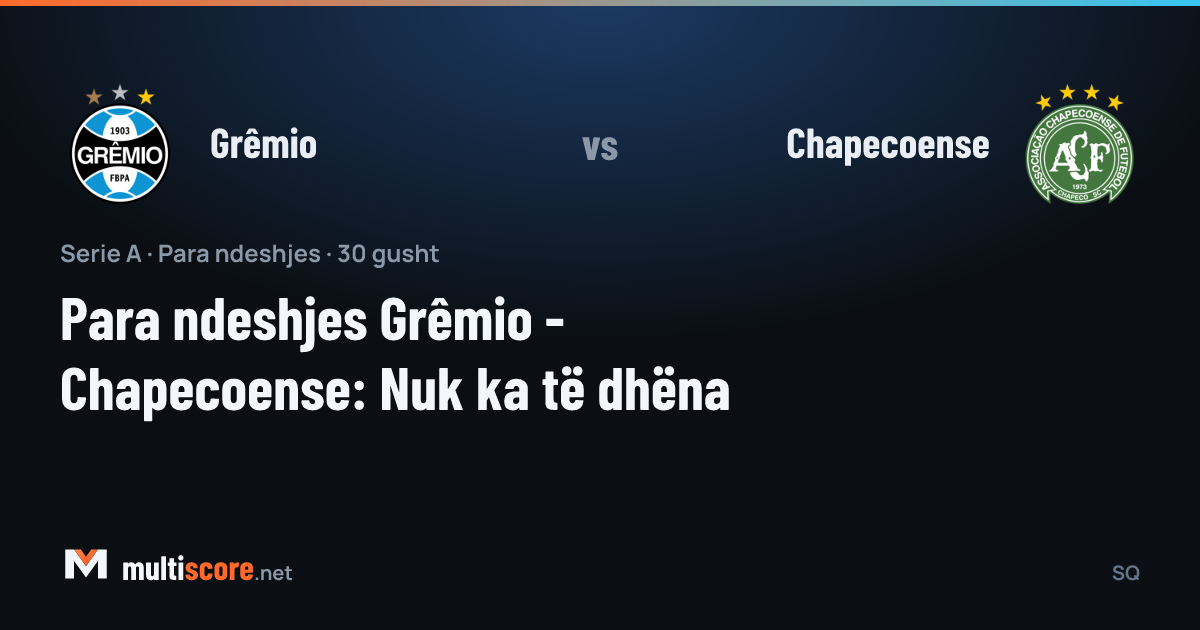 Grêmio - Chapecoense Serie A maçı
