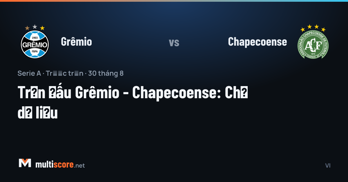 Grêmio - Chapecoense Serie A maçı