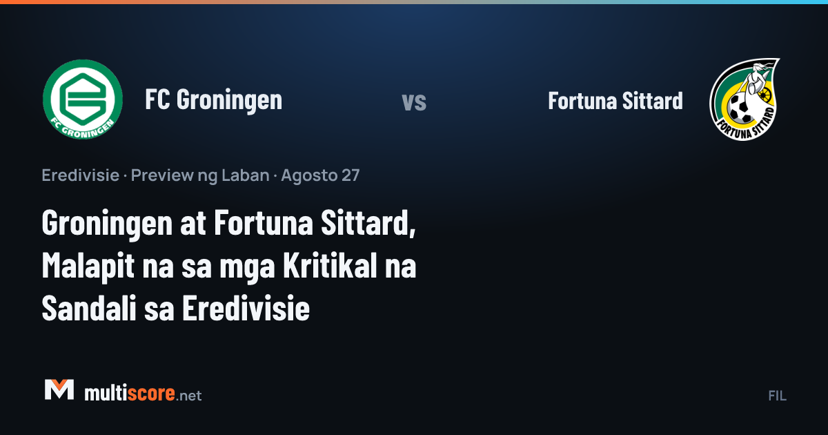 FC Groningen - Fortuna Sittard