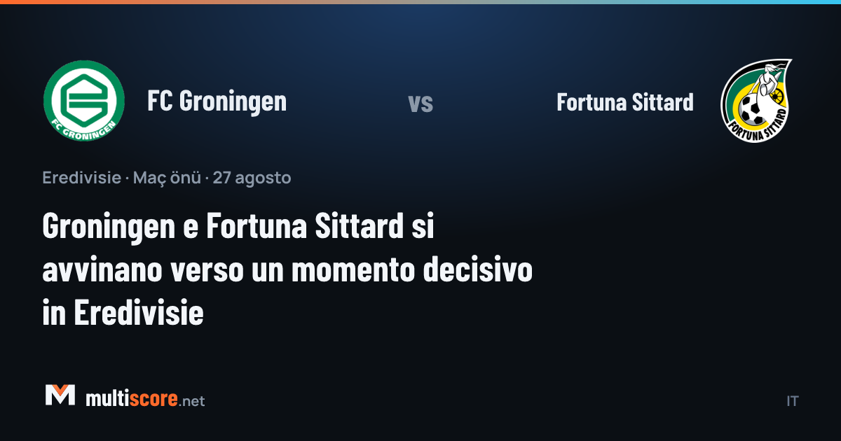FC Groningen - Fortuna Sittard