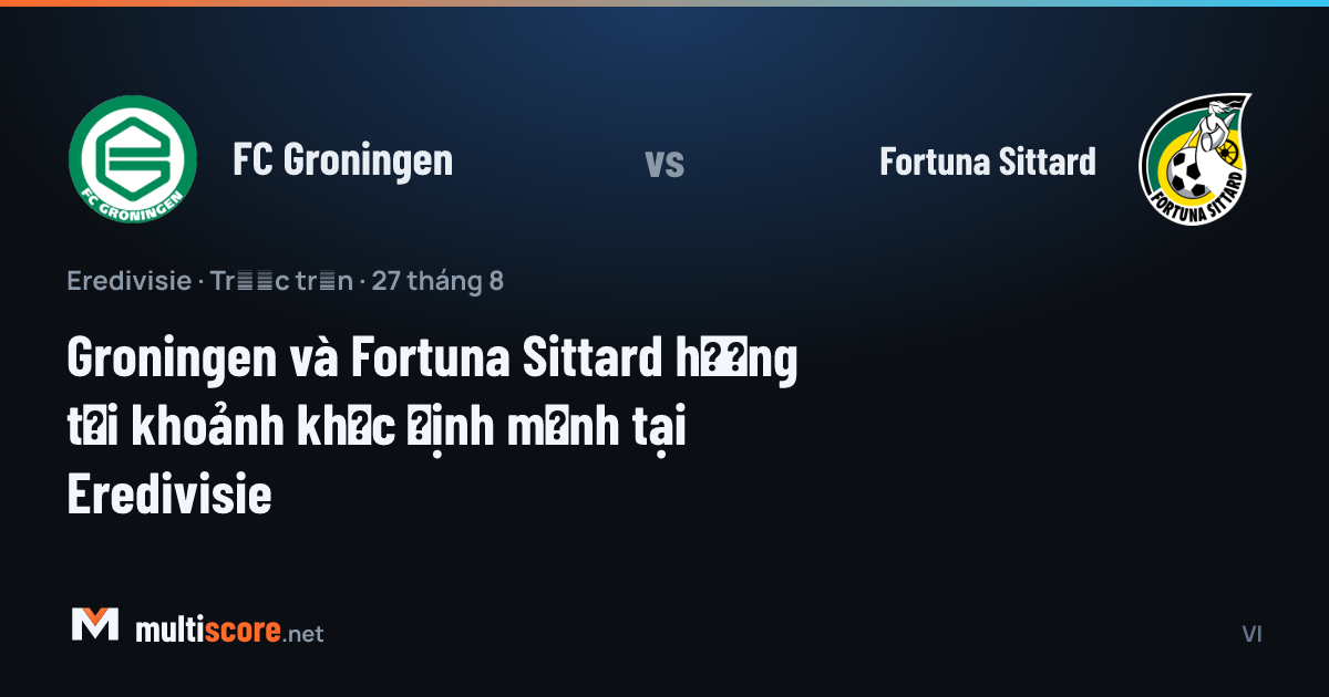 FC Groningen - Fortuna Sittard