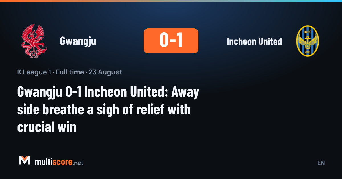 Gwangju - Incheon United