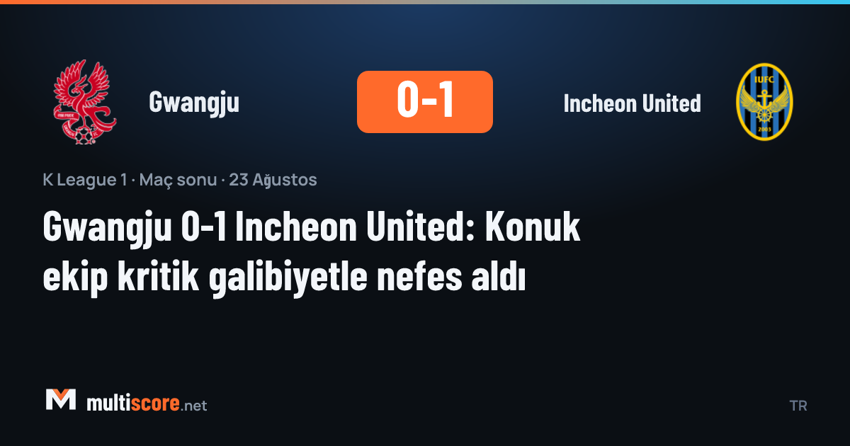 Gwangju - Incheon United