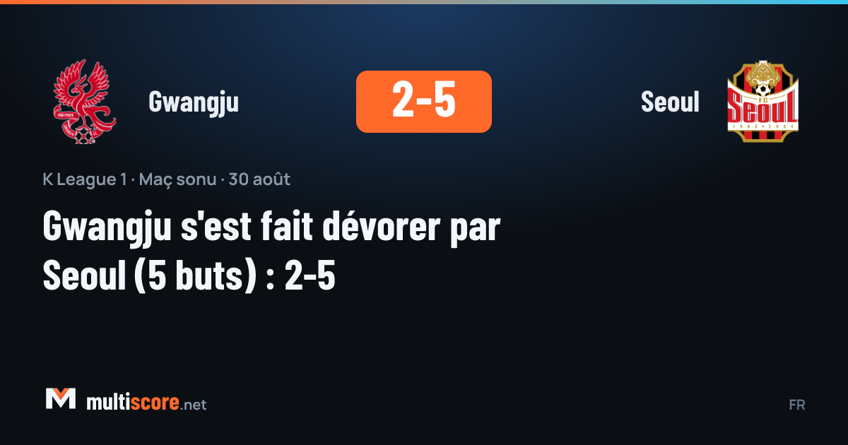 K League 1'de Gwangju ile Seoul arasında oynanan maçın kareleri