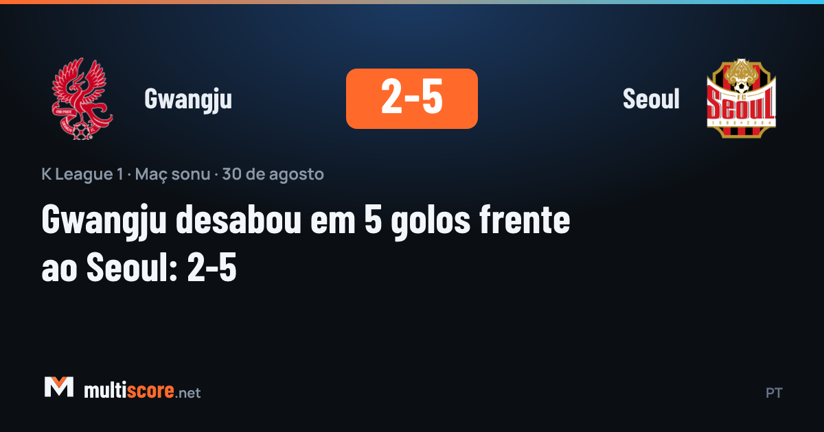 K League 1'de Gwangju ile Seoul arasında oynanan maçın kareleri