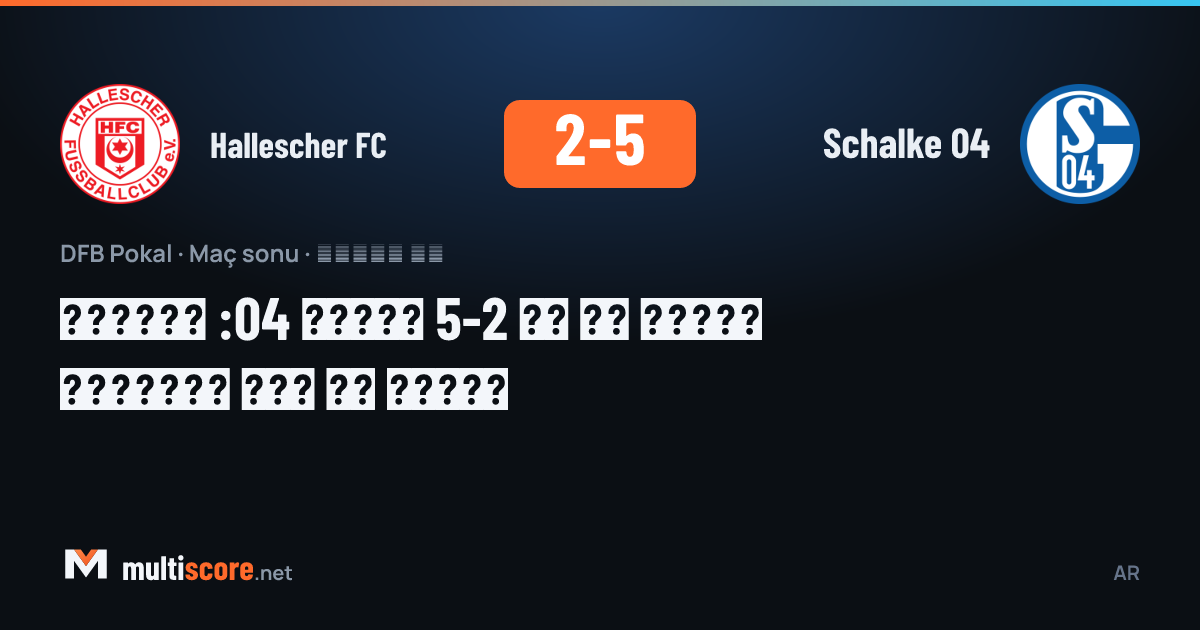 DFB Pokal maçında Hallescher FC ve Schalke 04 oyuncuları mücadele ediyor