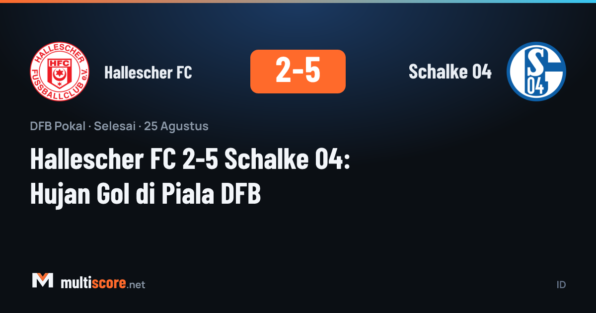 DFB Pokal maçında Hallescher FC ve Schalke 04 oyuncuları mücadele ediyor