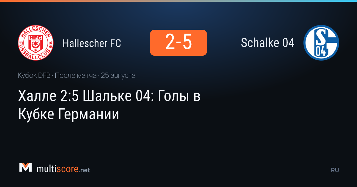 DFB Pokal maçında Hallescher FC ve Schalke 04 oyuncuları mücadele ediyor