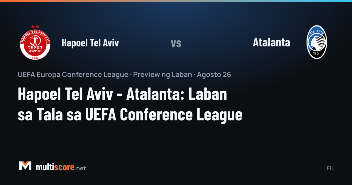 Hapoel Tel Aviv - Atalanta
